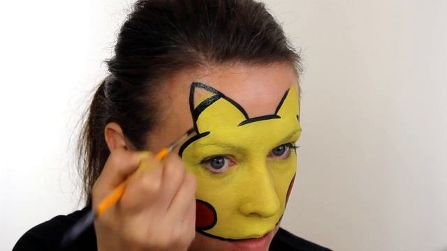 PIKACHU! - Pokemon GO Face Painting Tutorial | Makeup for kids смотреть онлайн