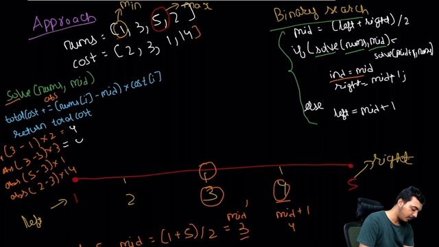 Leetcode 2448 - Minimum Cost to Make Array Equal | Binary Search смотреть онлайн