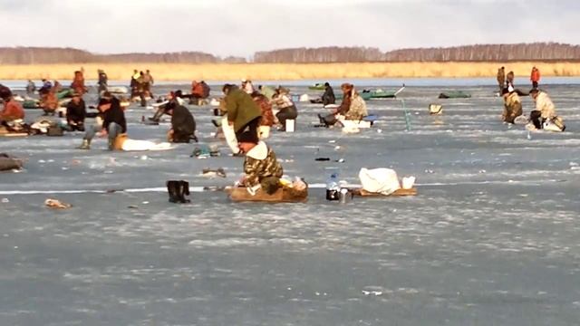 Крутая рыбалка на Яркуле весной. смотреть онлайн