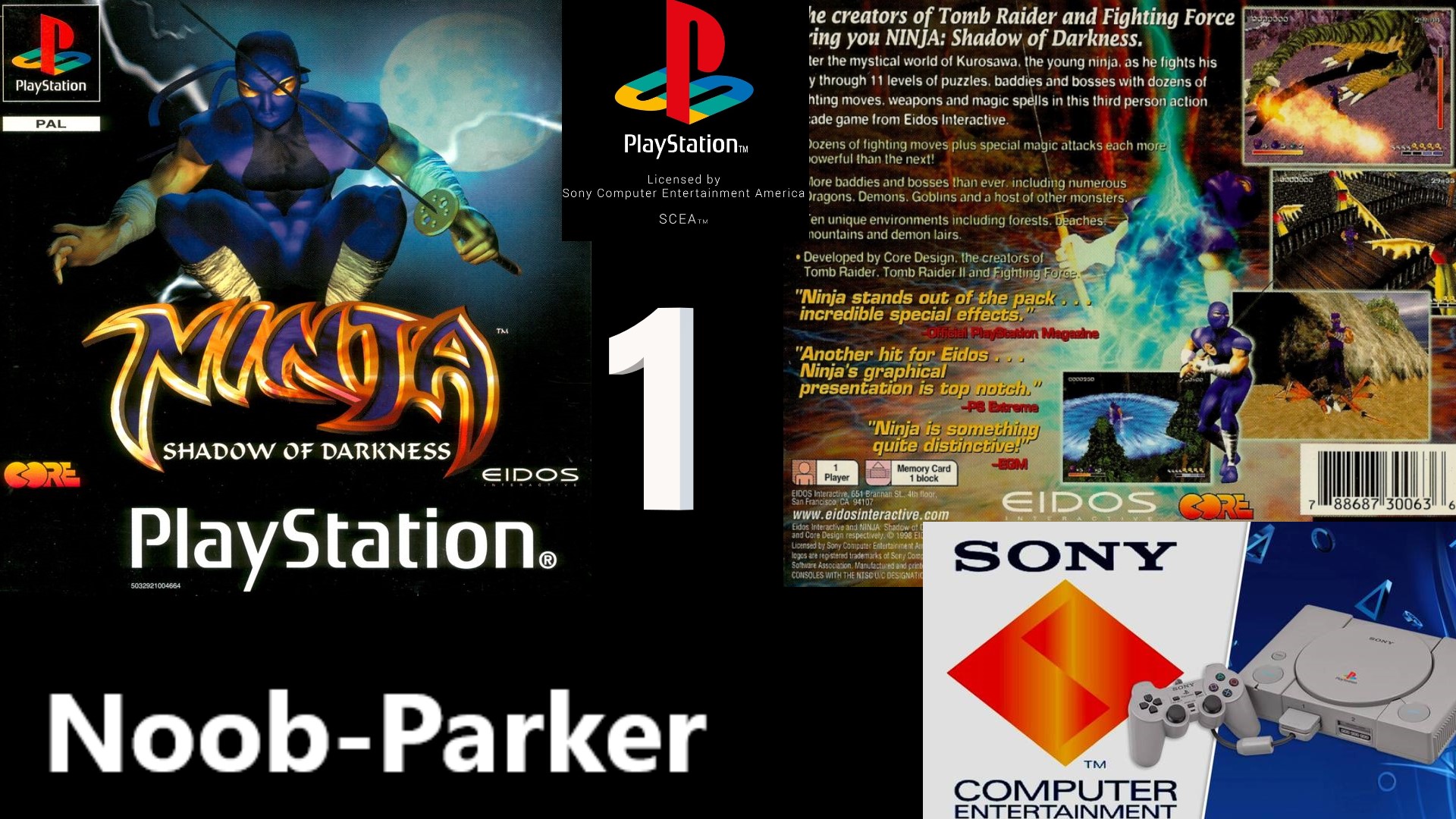Ninja Shadow Of Darkness PS1 полное прохождение часть 1 смотреть онлайн