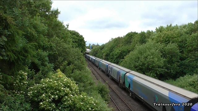 GBRf Class 66 No. 66709 On 6E09 LIverpool Biomass Terminal - Drax Aes @ Moss Lane On 03.06.20 - HD