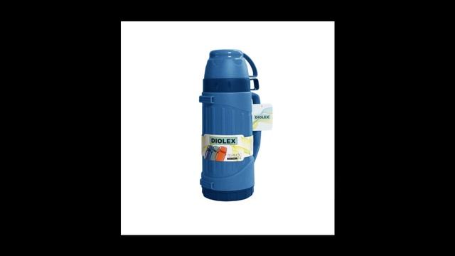 Термос DIOLEX пластиковый со стеклянной колбой 1000 мл DXP-1000-1-G, синий