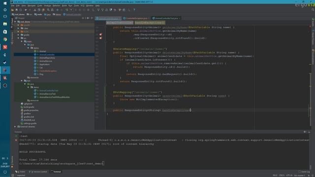 ergovia@FH Kiel – Advanced Java / Handling exception in your Spring RestController смотреть онлайн