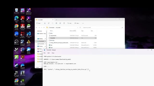 How to Convert your Machine learning Model into a Docker Image (Python ML Model) смотреть онлайн