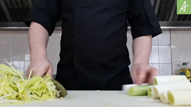 Нарезка лука порея смотреть онлайн