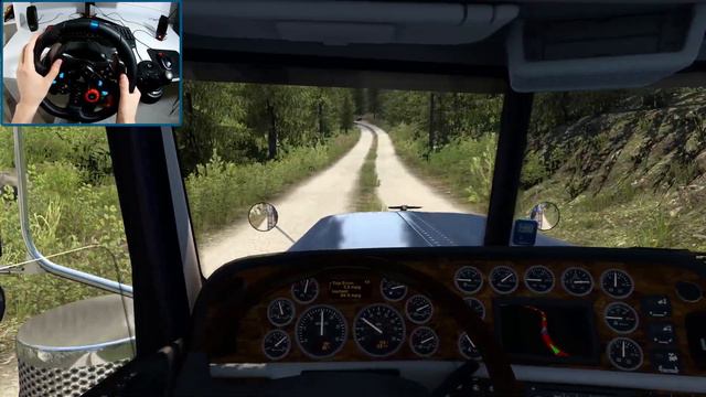 American Truck Simulator - Difficult Roads [Washington-Bellingham] | Logitech G29 POV Drive Gaming