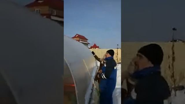 Монтаж теплицы Капелька 3М смотреть онлайн