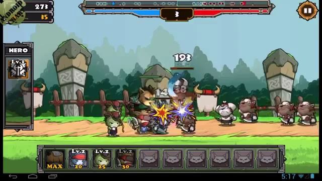 Cat War2 Обзор Игры на Андроид, HD Геймплей смотреть онлайн