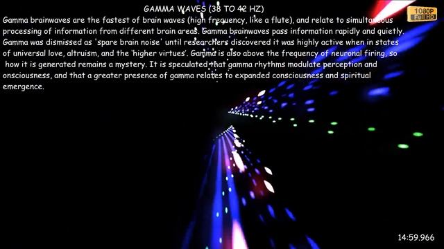 GAMMA WAVES (38 TO 42 HZ) - Gamma brainwaves are the fastest of brain waves - 30 minutes смотреть онлайн