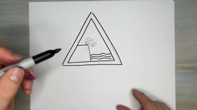 Как нарисовать Дорожный Знак Выезд На Набережную смотреть онлайн