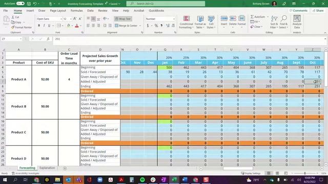 How to Do Inventory Forecasting in Excel | FREE Template Download смотреть онлайн