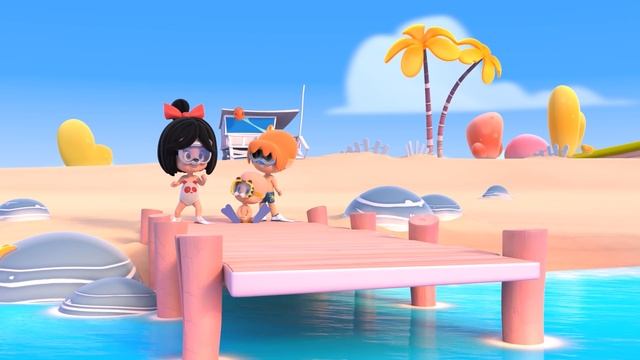 A DAY AT THE BEACH. Cleo and Cuquin in English. Episode 11 смотреть онлайн