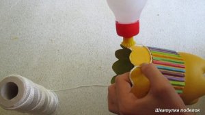 Карандашница своими руками.Поделки из бросового материала.