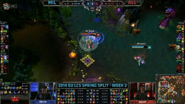 Top 15 Best Plays EU/NA LCS/CS 2014 Spring W1-W2 - League Of Legends смотреть онлайн