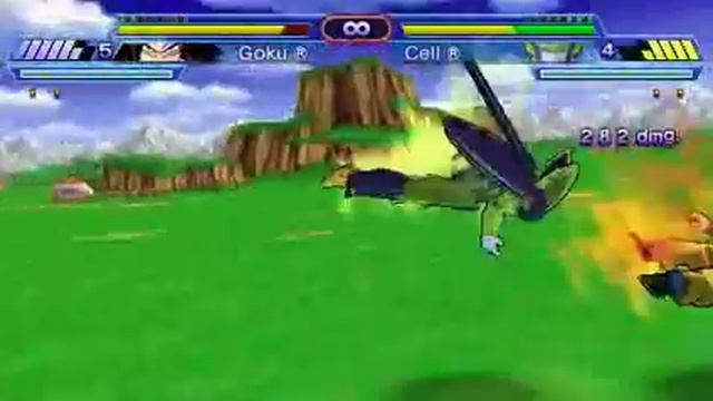 PSP Dragon Ball Z Shin Budokai Another Road Gameplay смотреть онлайн