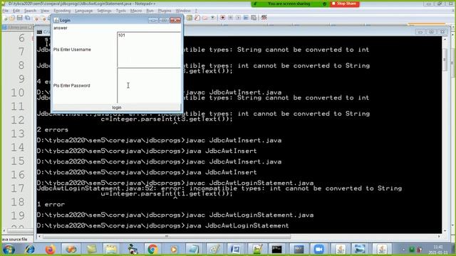 Java Intenrship - (AWT SWING JDBC EXCEPTION) смотреть онлайн