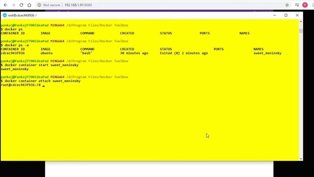 7. Exit a Container. Then Attach to it. смотреть онлайн