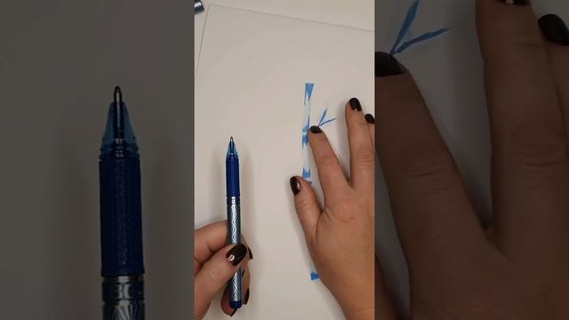 Как с помощью гелевой ручки выполнить основной элемент китайской живописи “Стебель бамбука”? смотреть онлайн