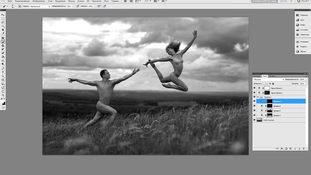 Урок Adobe Photoshop. Как создавать художественное ЧБ смотреть онлайн