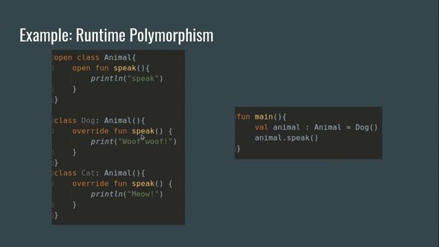 Kotlin Object Oriented Programming (OOP): 17. Polymorphism смотреть онлайн