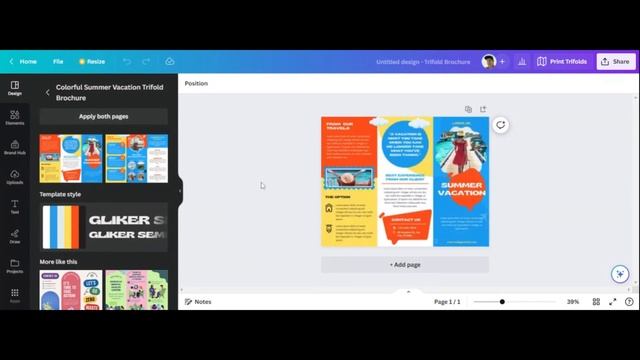 How to Create a Brochure in Canva - Tutorial смотреть онлайн