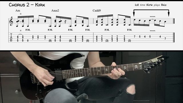 METALLICA - THE UNFORGIVEN 2 (Guitar cover with TAB | Lesson) смотреть онлайн