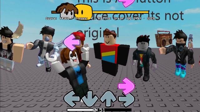 FNF ROBLOX NOOB BACON AND GAMERS #roblox #robloxedit