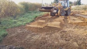 планировка участка трактором