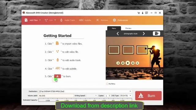 Aiseesoft DVD Creator 5.2.38 смотреть онлайн