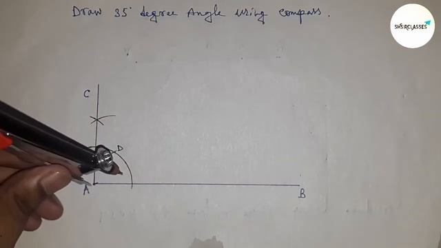 How to draw 35 degree angle with compass.shsirclasses. смотреть онлайн