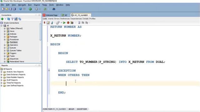 Create an Oracle Function Using Oracle SQL Developer смотреть онлайн