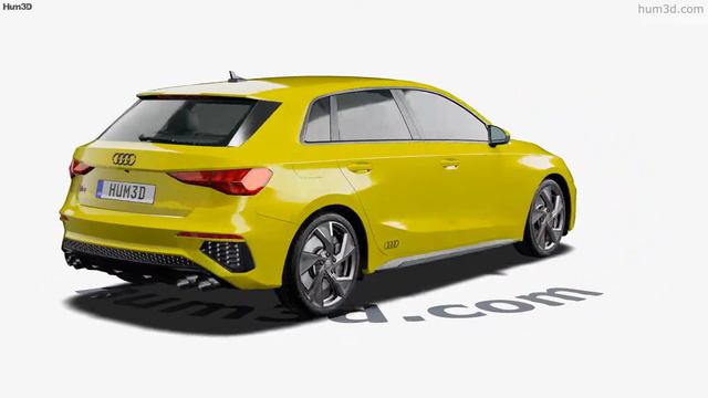 Audi S3 Edition One sportback 2023 3D model by 3DModels.org смотреть онлайн