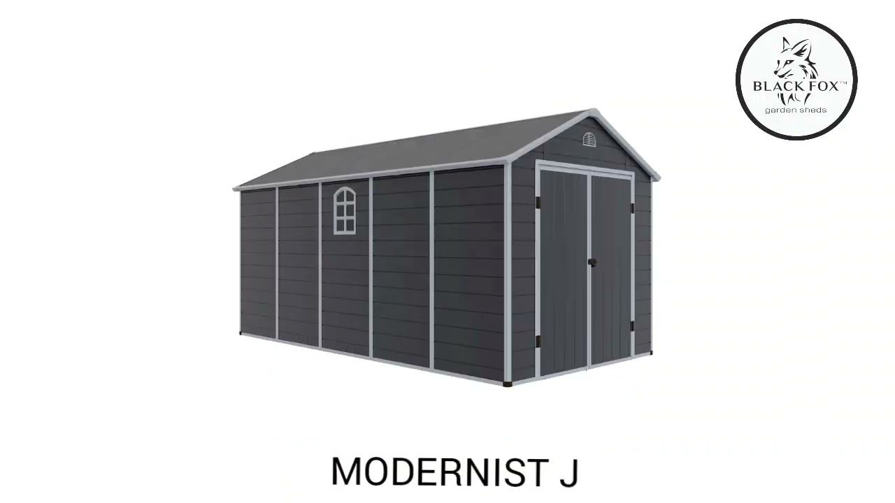 Сарай пластиковый Black Fox Modernist J 11м2 смотреть онлайн