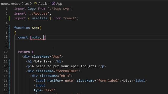 How To Code A Note Taking App In React JS | Programming Tutorial For Beginners смотреть онлайн