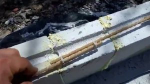 туалет и душ из газобетона первый ряд часть 7  своми руками