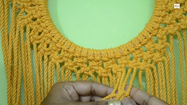 Macrame Dream Catcher -2| DIY Tutorial Macrame Mandala| Dream catcher with FEATHER & TASSELS смотреть онлайн