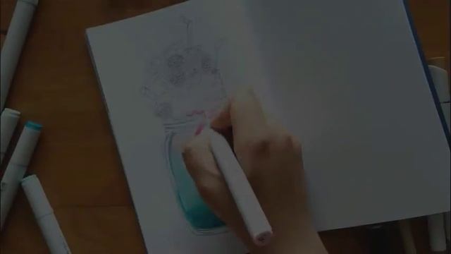 Как нарисовать молочный коктейль маркерами/Speedpaint milkshake смотреть онлайн