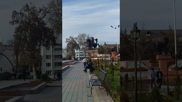 Центр города Бохтар (бывший Курган-Тюбе), 2018 год смотреть онлайн