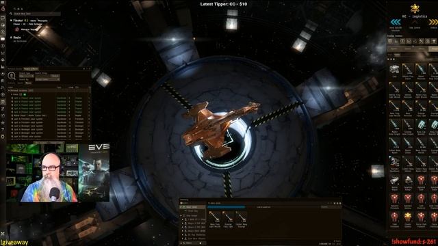 Wormhole Rokh Madness followed by Abyss - Giveaway - EVE Online Live смотреть онлайн