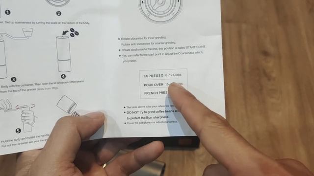 Grind Size Plate for Timemore ChestnutC1 смотреть онлайн