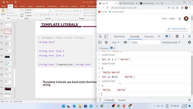 15. JavaScript Template Literals - String Literals смотреть онлайн