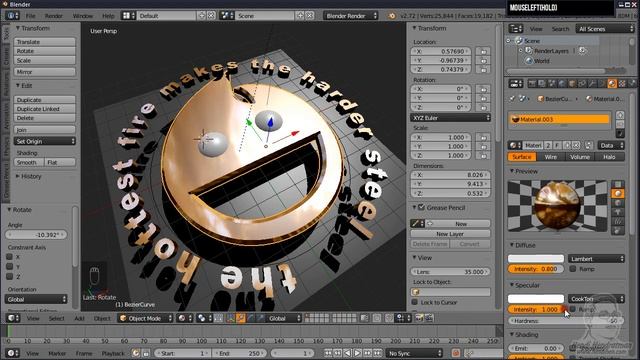 tutorial blender Fake Reflection смотреть онлайн