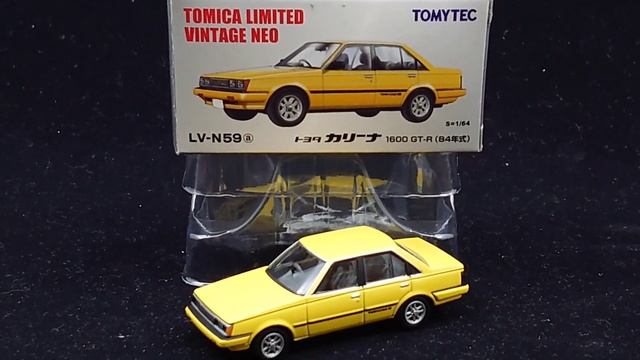 Tomica Limited Vintage NEO LV-N59a Toyota Carina 1600GT-R (Yellow) トヨタカリーナ1600GT-R（黄） смотреть онлайн