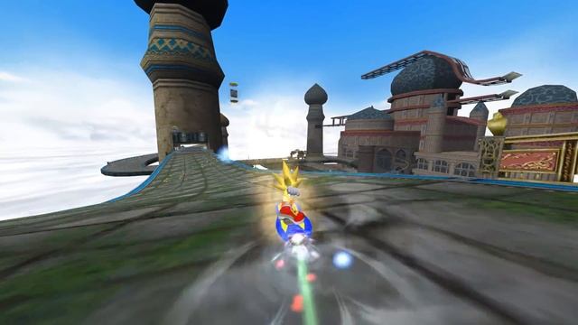 Sonic Riders - Sky Road - Super Sonic (No HUD, no Blur) [REAL Full HD, Widescreen] смотреть онлайн