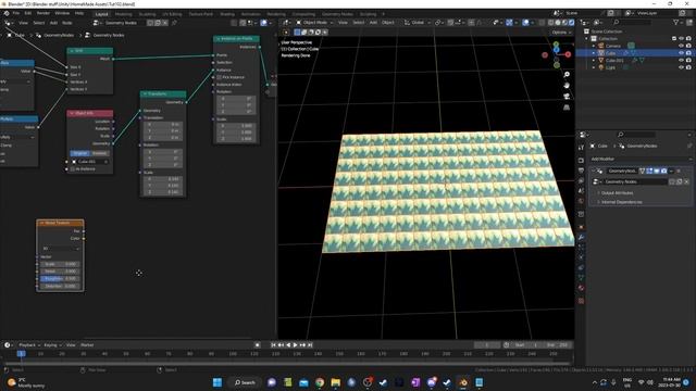 How to Spin Squares with Geometry Nodes in Blender смотреть онлайн