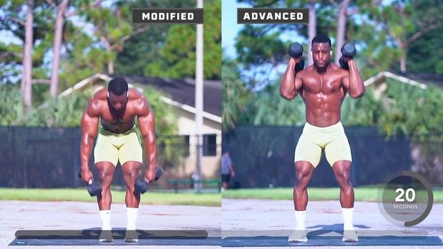INTENSE FULL BODY DUMBBELL WORKOUT | BUILD & BURN (Follow Along) смотреть онлайн