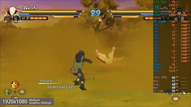 NARUTO X BORUTO Ultimate Ninja STORM CONNECTIONS | GTX 960 2GB | Ryzen 5 1600 смотреть онлайн