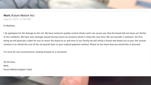 Future Motion RESPONDED to my Complaint ! смотреть онлайн