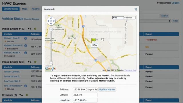 Fleet Tracking Systems Fleet 3.5 Vehicle Status смотреть онлайн