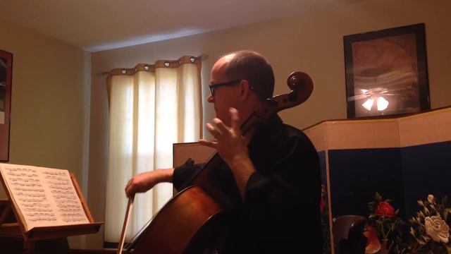 J.S. Bach, Prelude to Suite #5 in C minor, Robert K. Docker scordatura cello смотреть онлайн